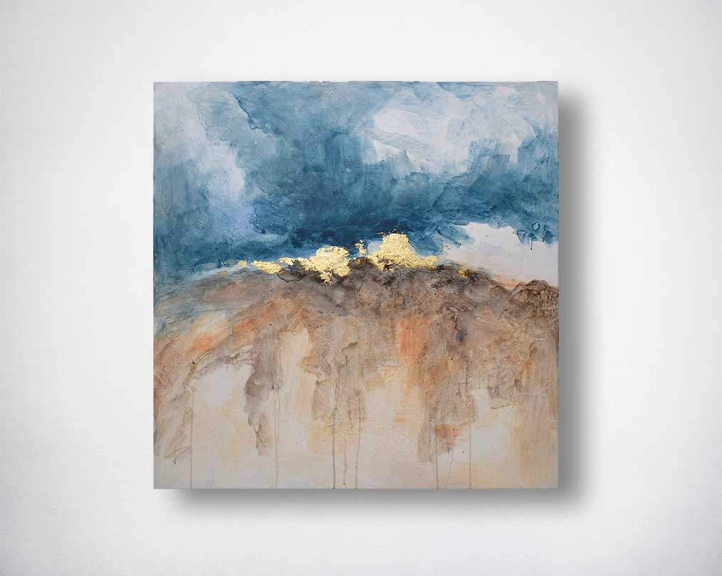 Acrylic painting and & Gold foil painting on canvas are perfect to compliment & enhance any contemporary setting.