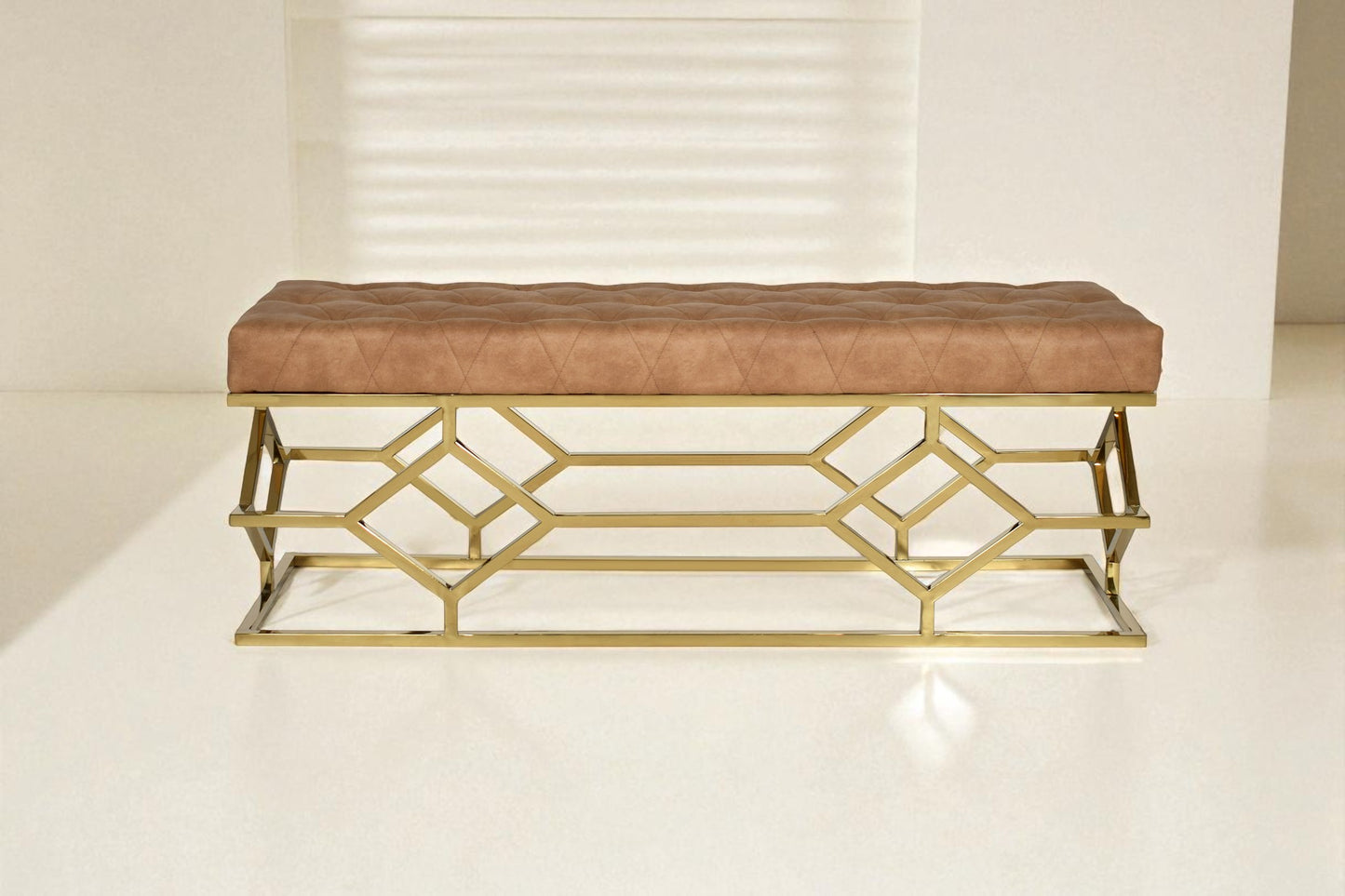 Judeen Gold Double Bench