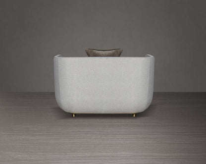 This 1 sofa set in high-quality fabric is an epitome of luxury, an astonishing piece of modern design back  view