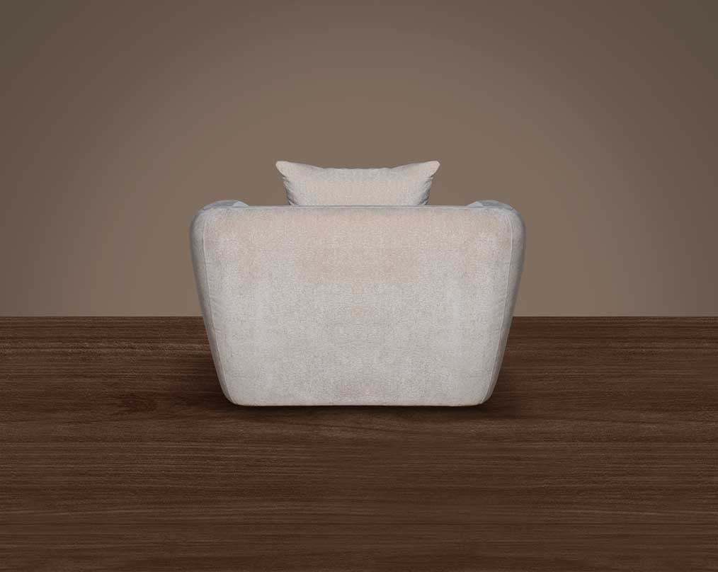 This 1 sofa behind  set  The matt gold-toned metal border accentuates exuding timeless allure. in high-quality fabric is an epitome of luxury, an astonishing piece of modern design. The sofa's gently curved back with its distinctive flared padded arms wra