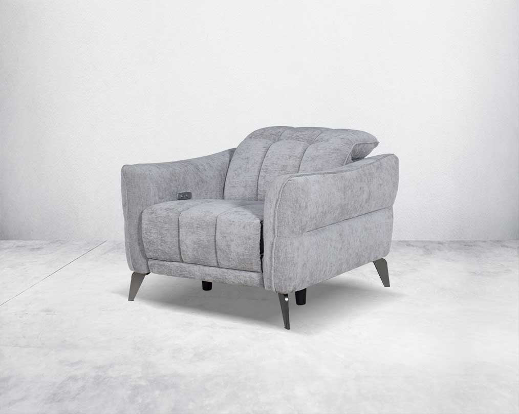 Luneta Fabric Power Recliner Sofa