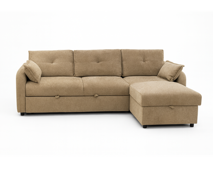 Camilo Fabric Sectional Sofa Cum Bed