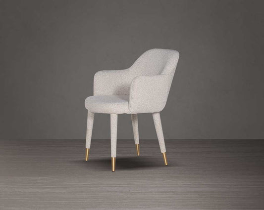 Aria Fabric Gold Dining Chair