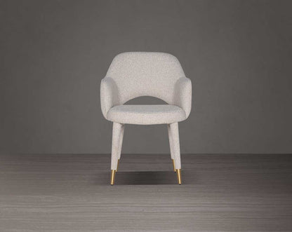 Aria Fabric Gold Dining Chair