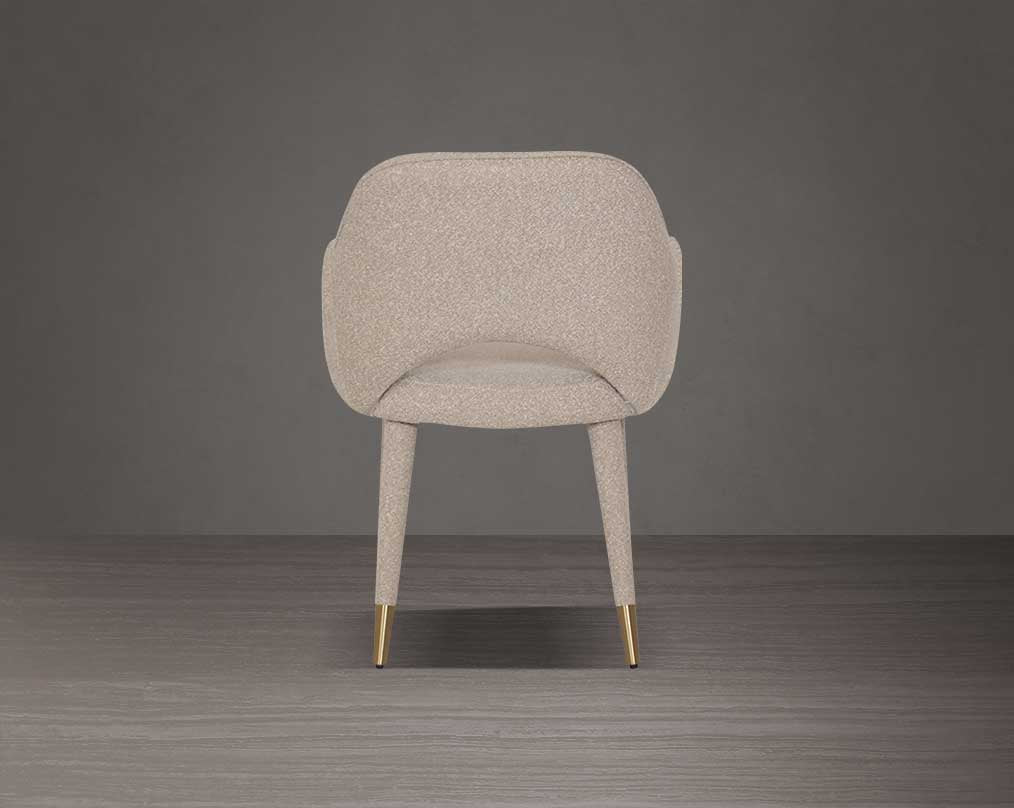 Aria Fabric Gold Dining Chair - 2