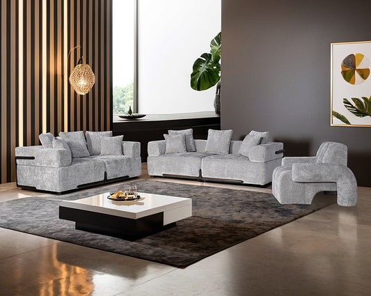 Ivan Fabric Sofa Set