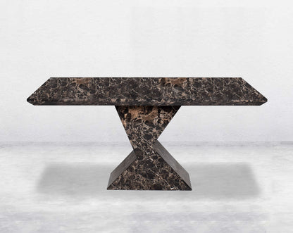 6 & 8 Seater rectangular marble dining table.