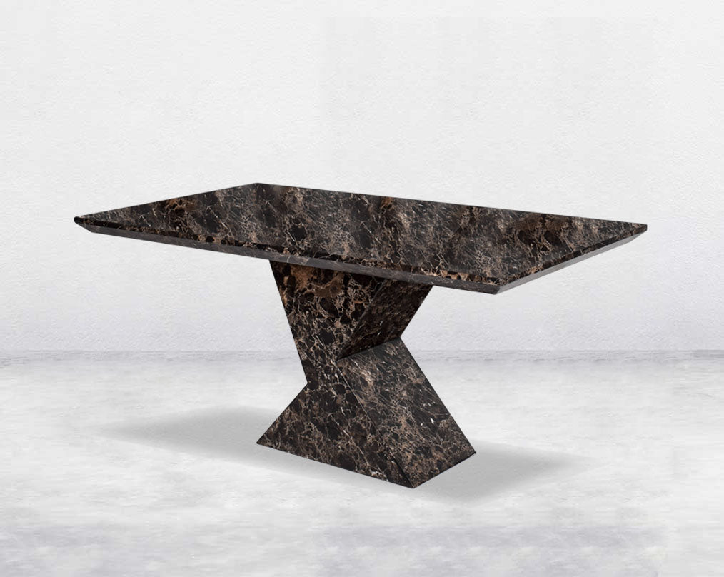 6 & 8 Seater rectangular marble dining table.