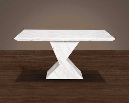 6 & 8 Seater rectangular marble dining table. 