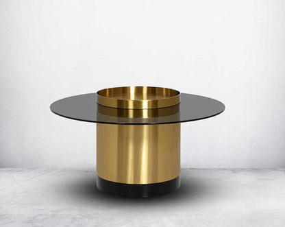 Glamorous and luxurious lair of ultra-modern minimalism this circular coffee table