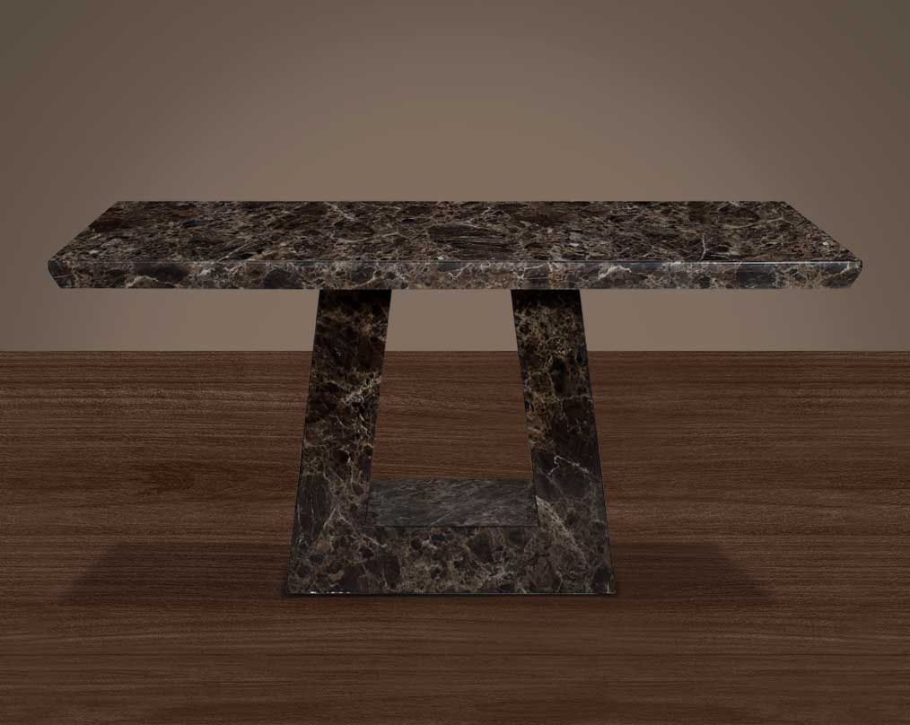 This 6 & 8 seater Rectangular Dining Table with front view is beautifully crafted to add lasting quality & functionality to your dining space.