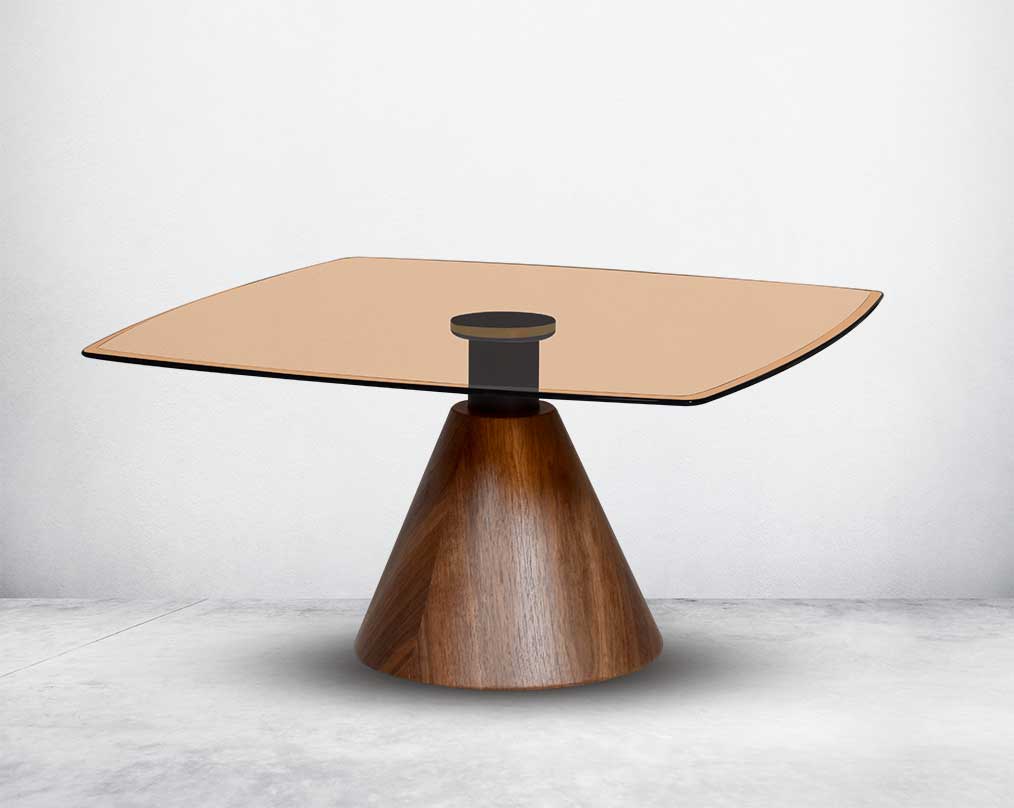 This coffee table with superlative craftsmanship & matchless classic style is perfect for a sophisticated & elegant living room side view