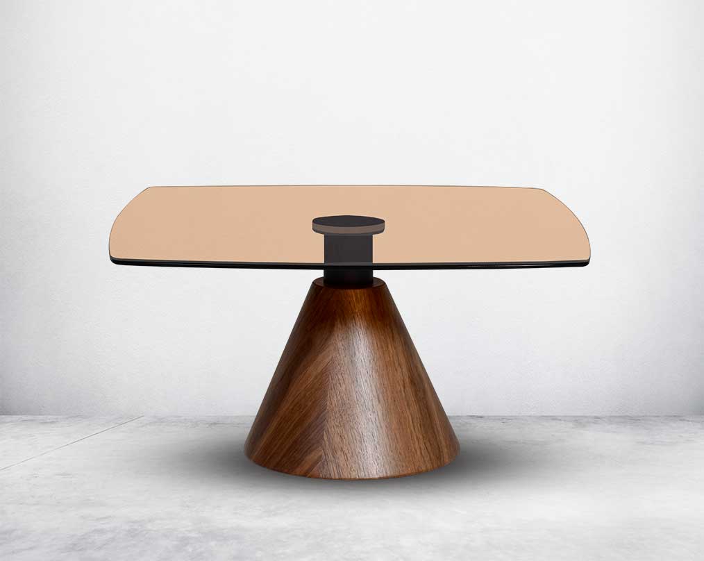 This coffee table with superlative craftsmanship & matchless classic style is perfect for a sophisticated & elegant living room front view