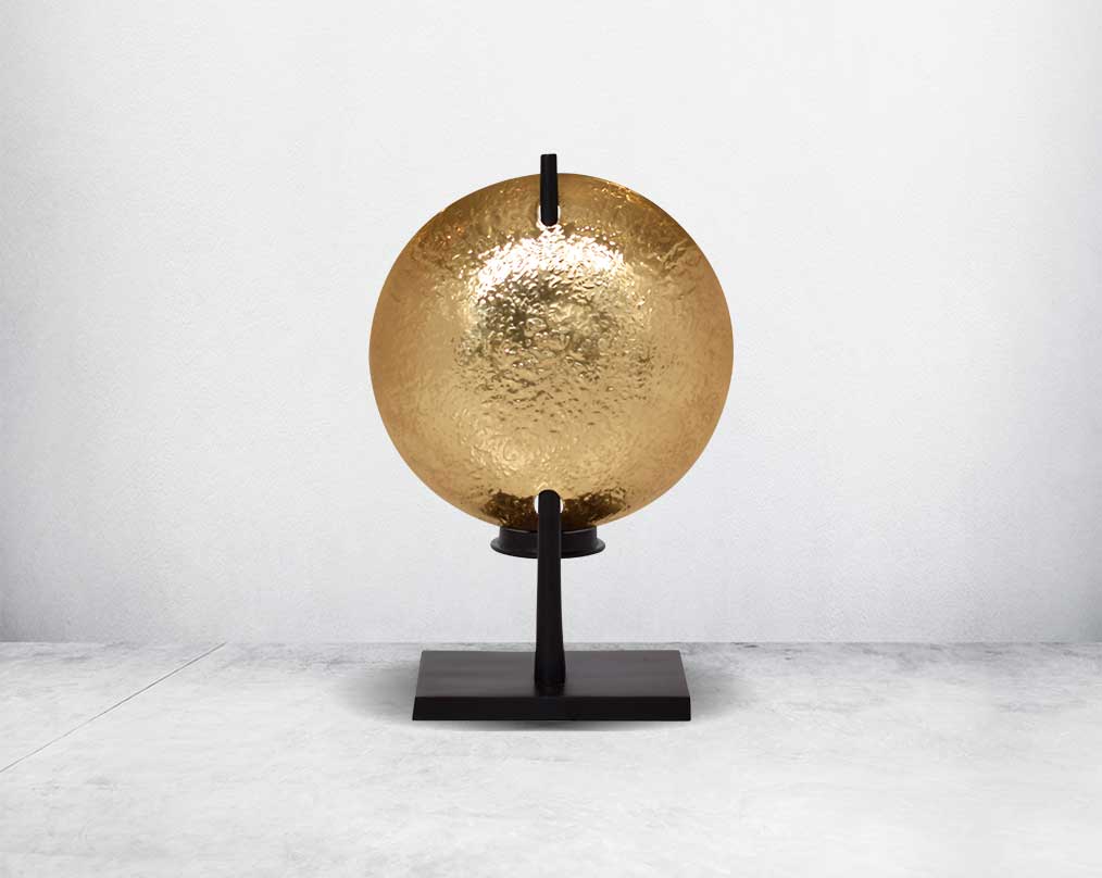 This retro-modern candle/pillar holder is back with crafted in antique brass with the candle holder in matt black adding a timeless mood to any space.