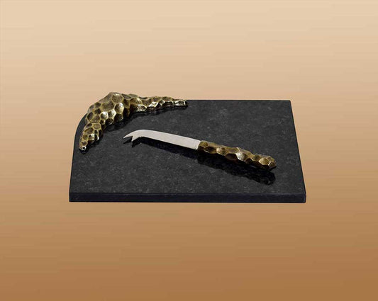 Benita Granite Cheese Board With Stainless Steel Knife