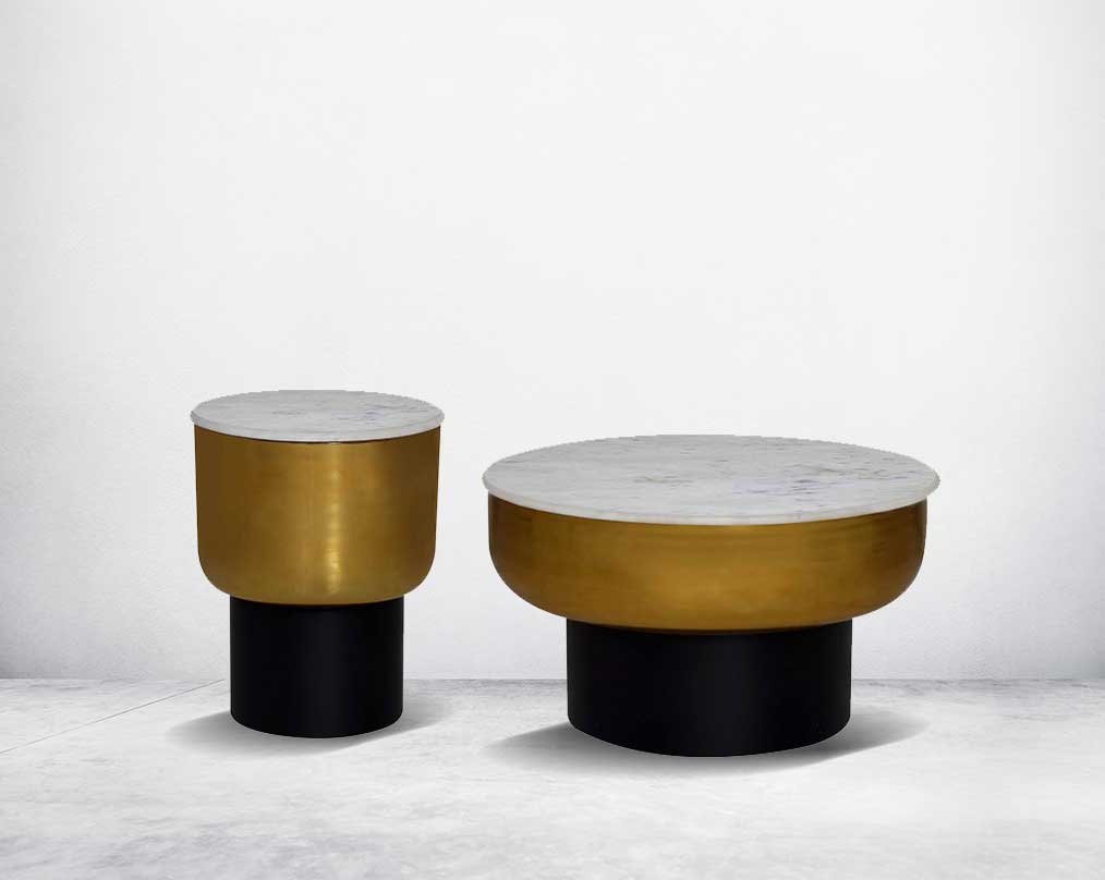 This coffee table comes in two sizes, choose one as a central statement piece or pair both together for an interplay of overlapping design which also creates more usable space.