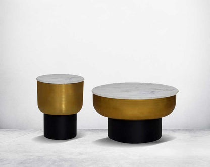This coffee table comes in two sizes, choose one as a central statement piece or pair both together for an interplay of overlapping design which also creates more usable space.