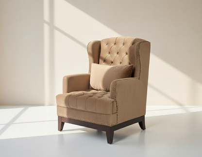 Virgilio Fabric Wing Chair