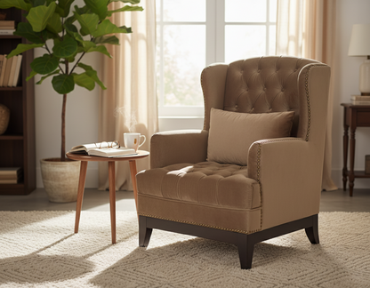 Virgilio Fabric Wing Chair