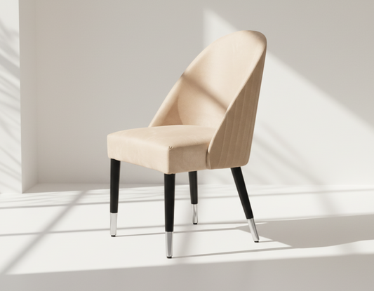 Irene Fabric Silver Dining Chair
