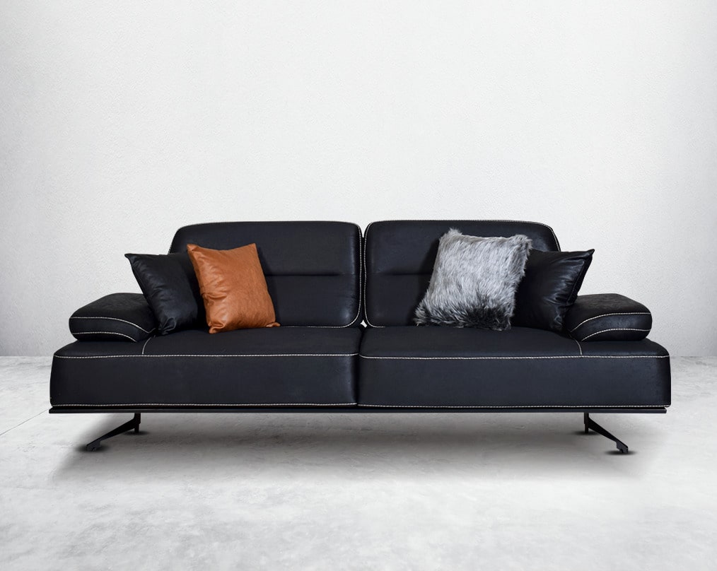 The  3 fabric sofa set  comes with 4 cushions