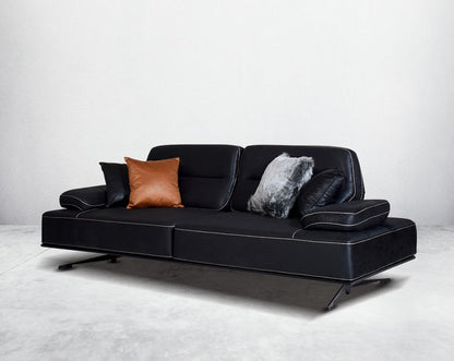 The  3 fabric sofa set side view  comes with 4 cushions