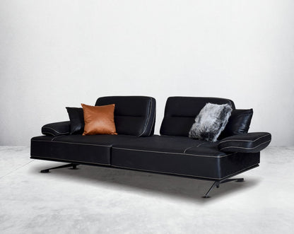 The  3 fabric sofa set and table comes with 4 cushions