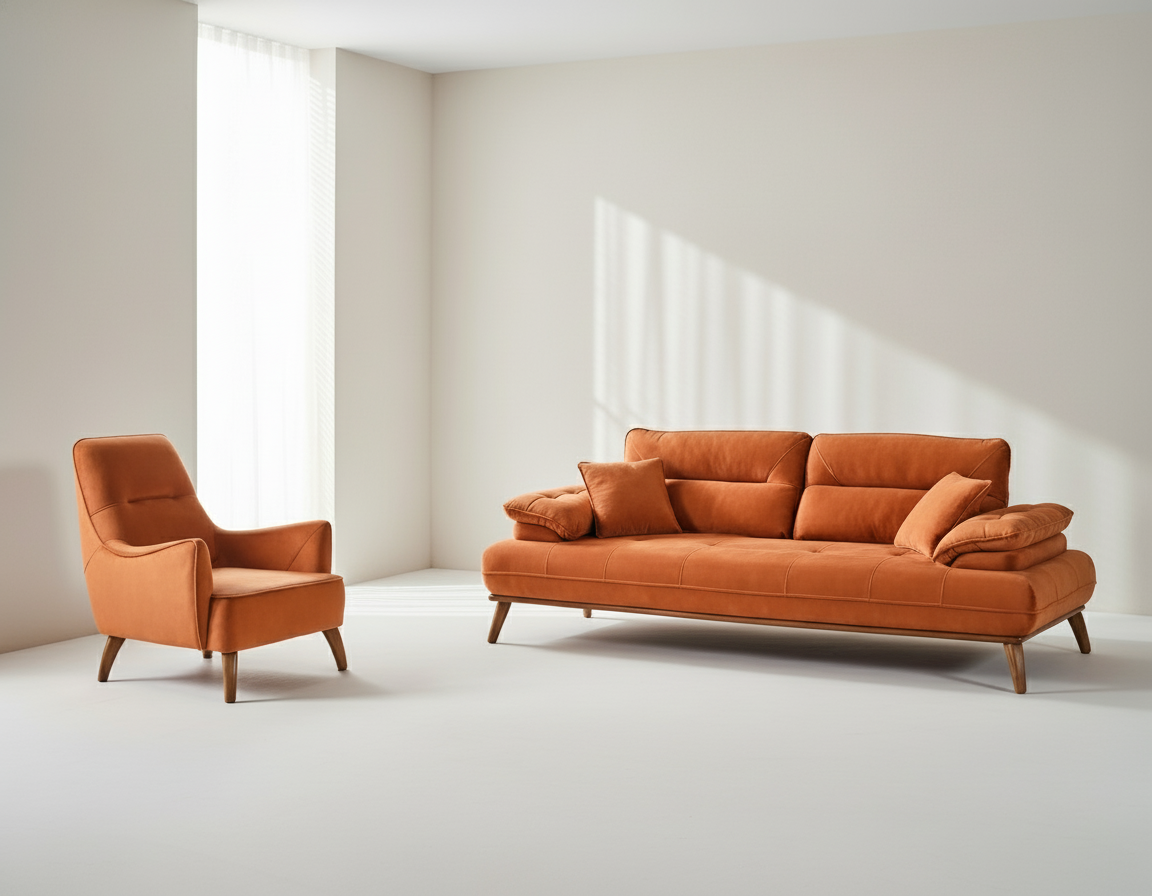 Mayer Fabric Sofa Set