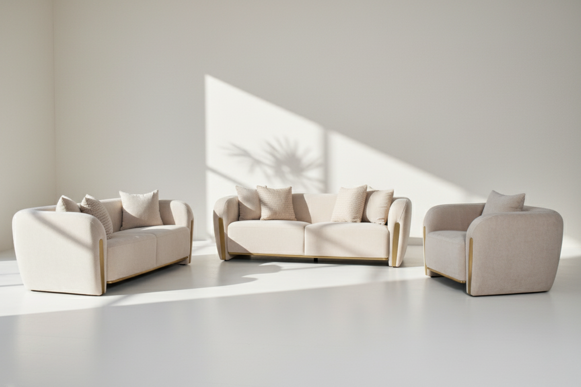 Armando Fabric Sofa Set