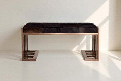 Leonel Rose Gold Double Bench