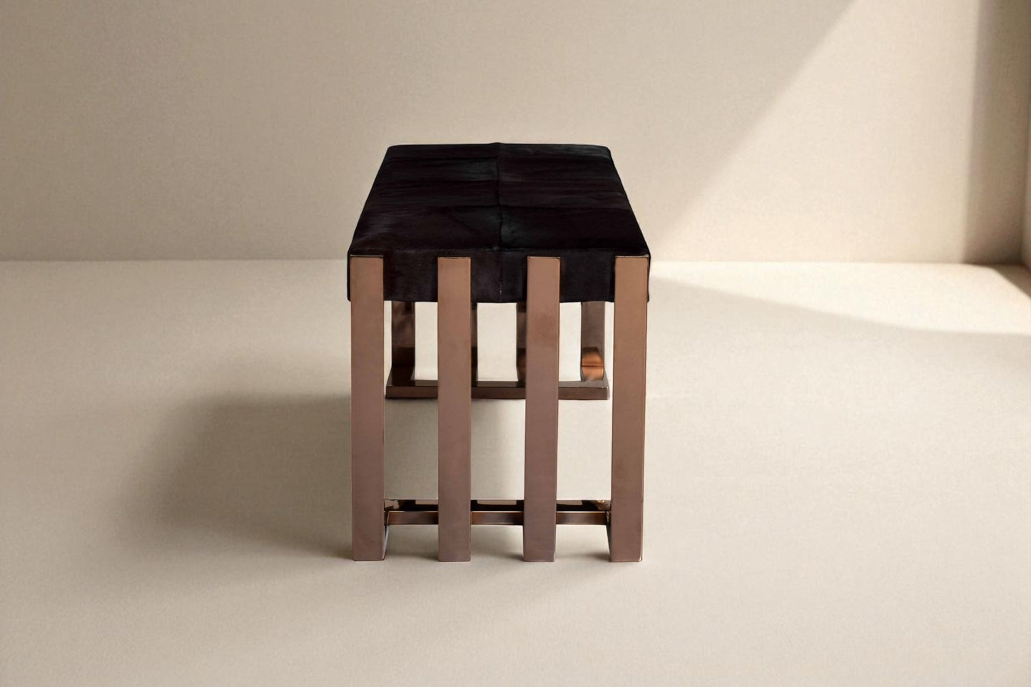 Leonel Rose Gold Double Bench