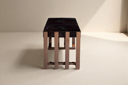 Leonel Rose Gold Double Bench