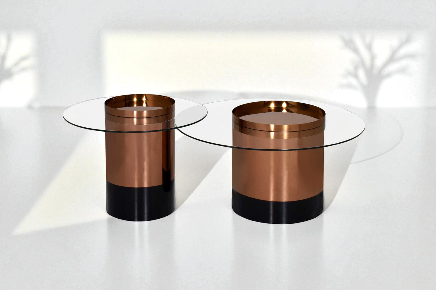 Madrid Rose Gold Coffee & End Table Set