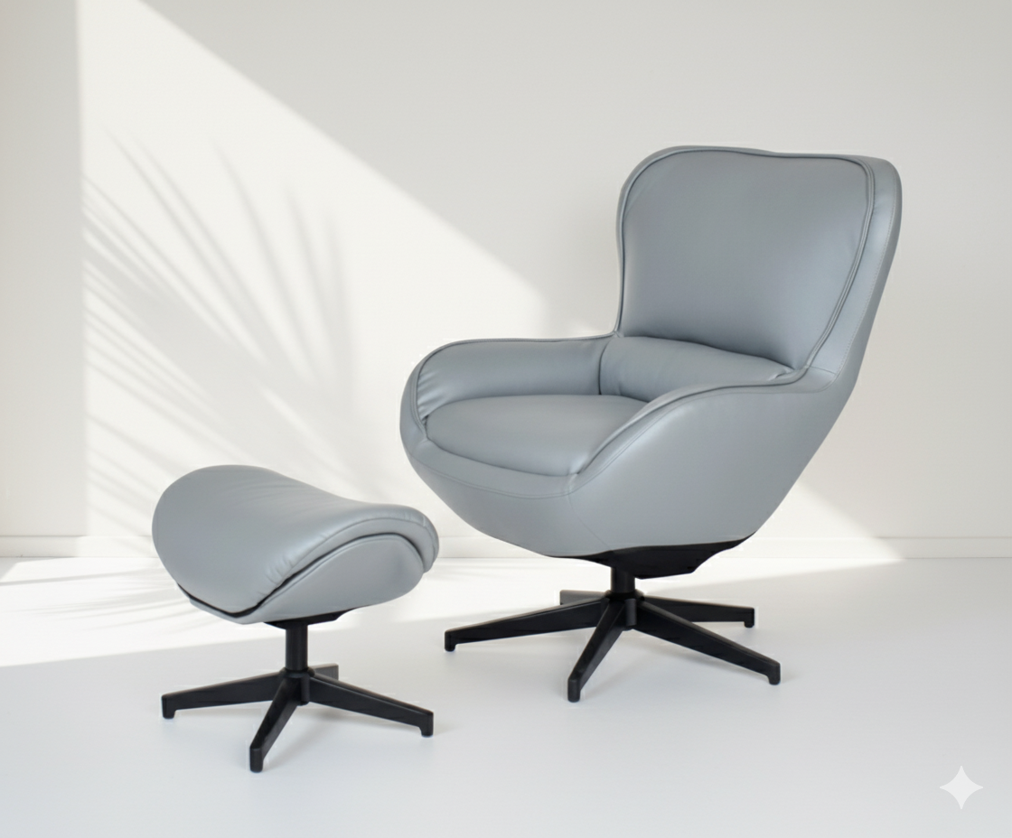 Delfina Leisure Chair With Foot Rest