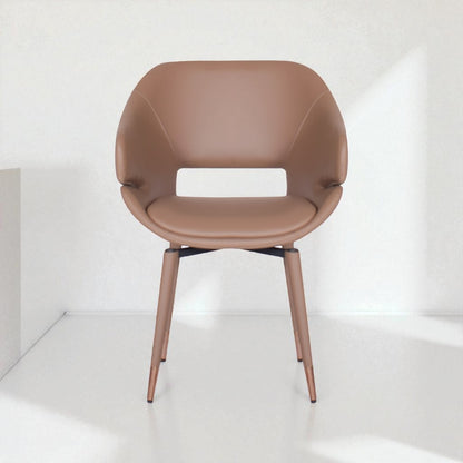 Brown chair on a white background
