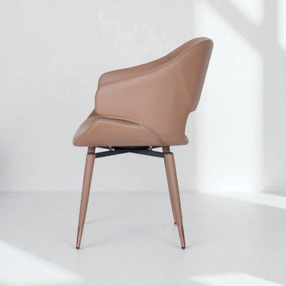 Brown chair on a white background