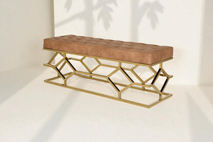 Judeen Gold Double Bench