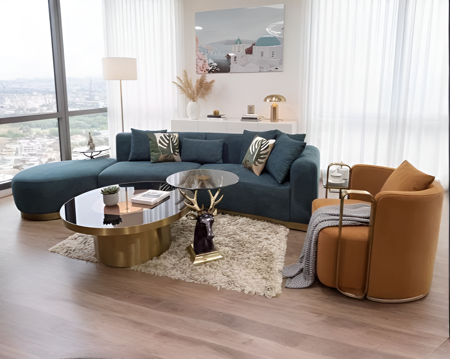 Rio Fabric Sectional Sofa