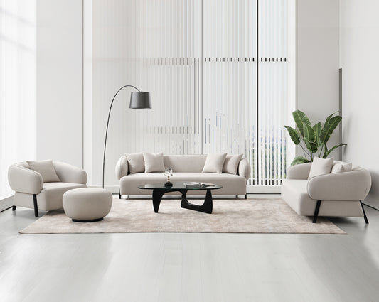 Aaron Fabric Sofa Set